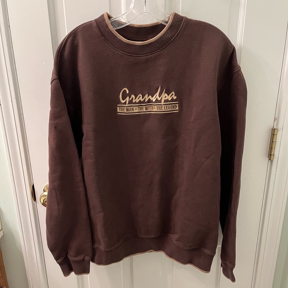 M&C Sport - Brown Sweatshirt Grandpa, The Man, The Myth, The Legend